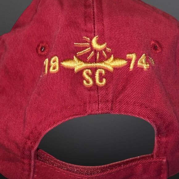 Southern Comfort Distressed Red Cap Adjustable Back Hat - Picture 3 of 8